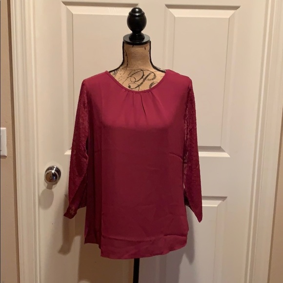 Van Heusen Tops - Van Heusen burgundy Top